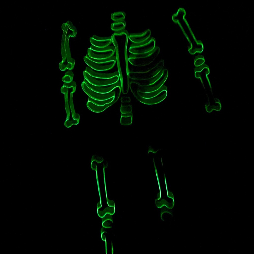 Komar Kids Halloween Skeleton 2 Piece Pj Glow in the Dark Unisex 18 Months - Picture 4 of 5